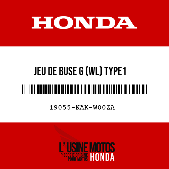 image de 19055-KAK-W00ZA JEU DE BUSE G (WL) TYPE1
