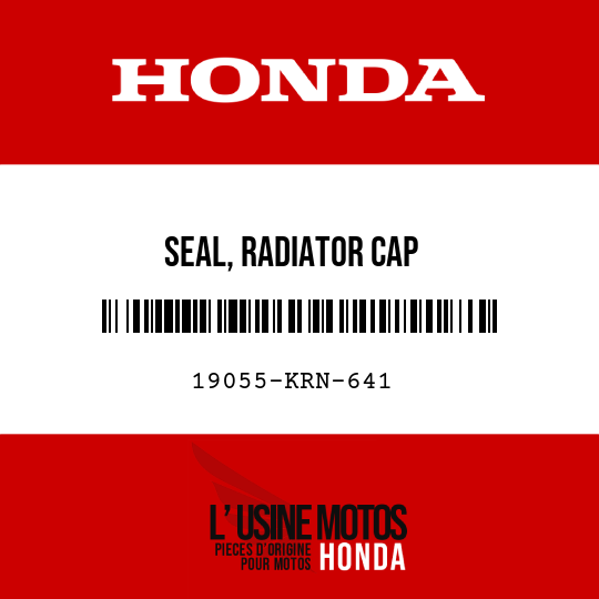 image de 19055-KRN-641 SEAL, RADIATOR CAP (ENGLISH/FRENCH/JAPANESE)