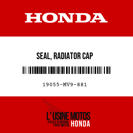 image de 19055-MV9-881 SEAL, RADIATOR CAP (ENGLISH/FRENCH/JAPANESE)