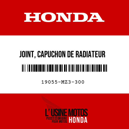 image de 19055-MZ3-300 JOINT, CAPUCHON DE RADIATEUR