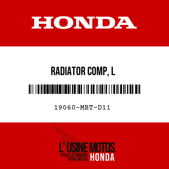 image de 19060-MBT-D11 RADIATOR COMP, L