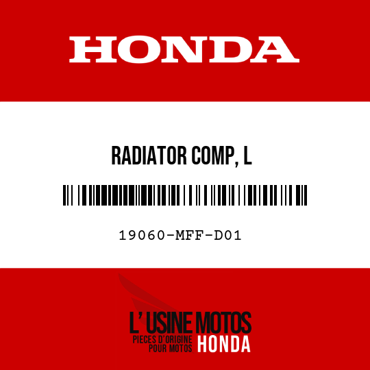 image de 19060-MFF-D01 RADIATOR COMP, L