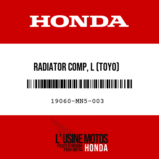 image de 19060-MN5-003 RADIATOR COMP, L (TOYO)