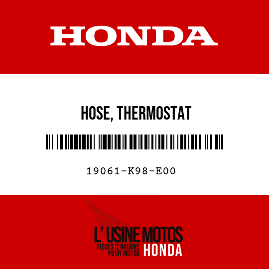 image de 19061-K98-E00 HOSE, THERMOSTAT