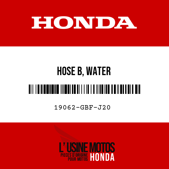 image de 19062-GBF-J20 HOSE B, WATER