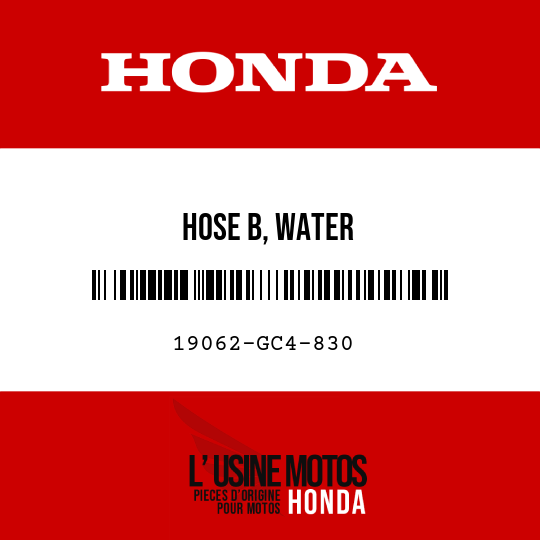 image de 19062-GC4-830 HOSE B, WATER