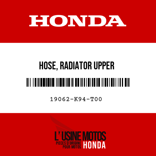 image de 19062-K94-T00 HOSE, RADIATOR UPPER