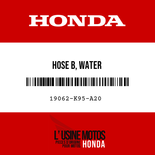 image de 19062-K95-A20 HOSE B, WATER