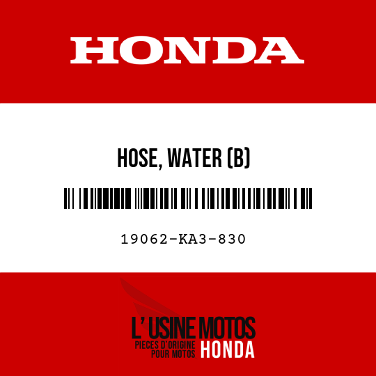 image de 19062-KA3-830 HOSE, WATER (B)