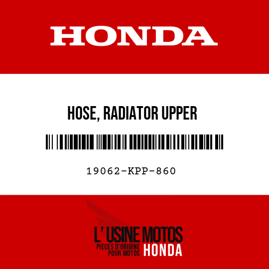image de 19062-KPP-860 HOSE, RADIATOR UPPER