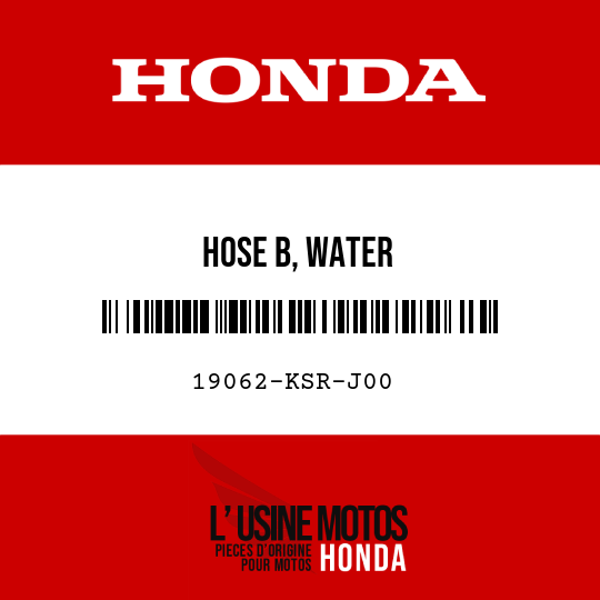 image de 19062-KSR-J00 HOSE B, WATER