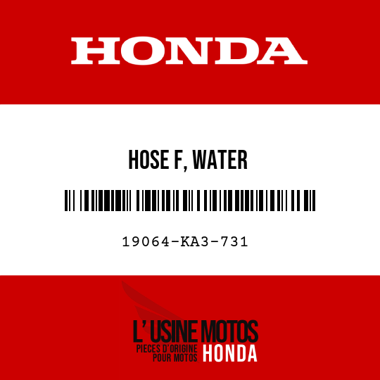 image de 19064-KA3-731 HOSE F, WATER