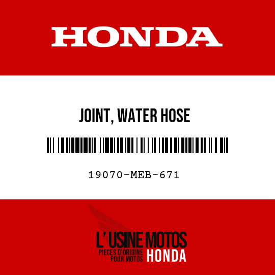 image de 19070-MEB-671 JOINT, WATER HOSE