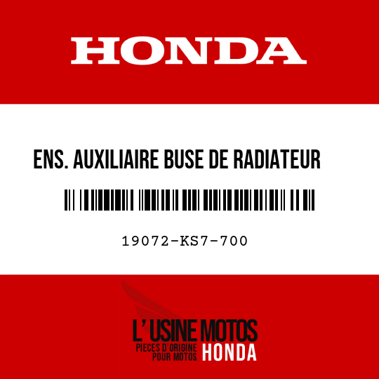 image de 19072-KS7-700 ENS. AUXILIAIRE BUSE DE RADIATEUR G.