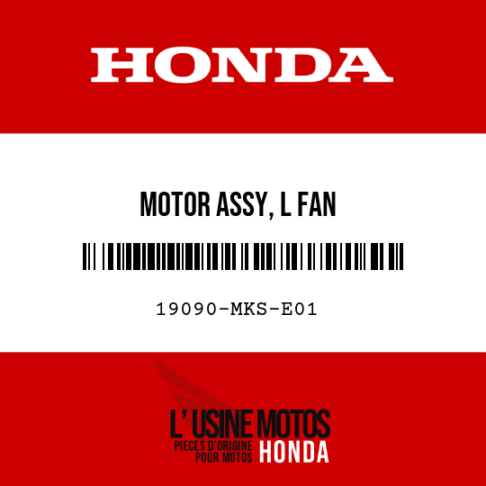 image de 19090-MKS-E01 MOTOR ASSY, L FAN