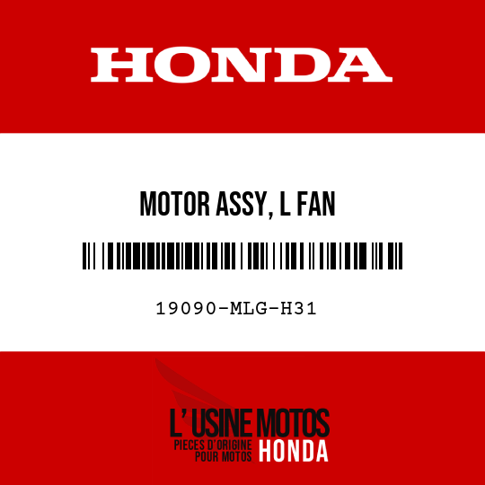 image de 19090-MLG-H31 MOTOR ASSY, L FAN
