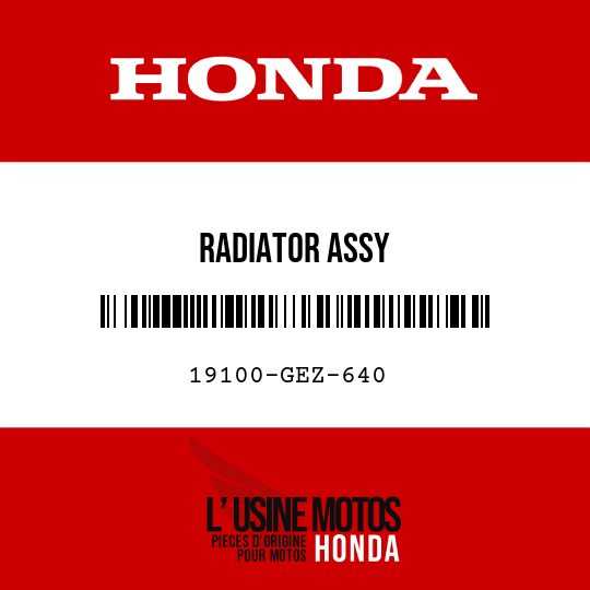 image de 19100-GEZ-640 RADIATOR ASSY