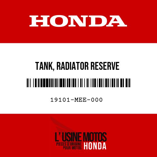 image de 19101-MEE-000 TANK, RADIATOR RESERVE