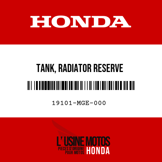 image de 19101-MGE-000 TANK, RADIATOR RESERVE