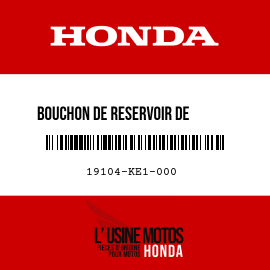 image de 19104-KE1-000 BOUCHON DE RESERVOIR DE       RESERVE