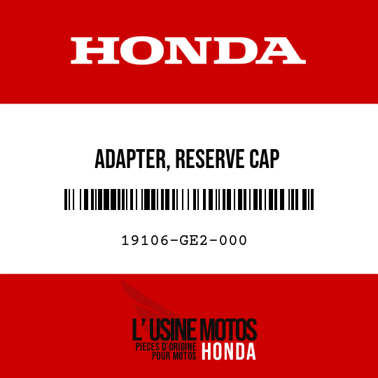 image de 19106-GE2-000 ADAPTER, RESERVE CAP
