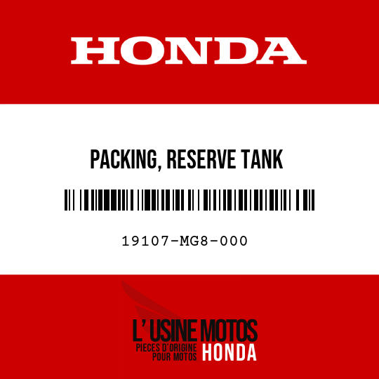 image de 19107-MG8-000 PACKING, RESERVE TANK