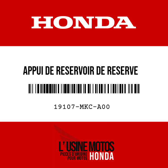 image de 19107-MKC-A00 APPUI DE RESERVOIR DE RESERVE