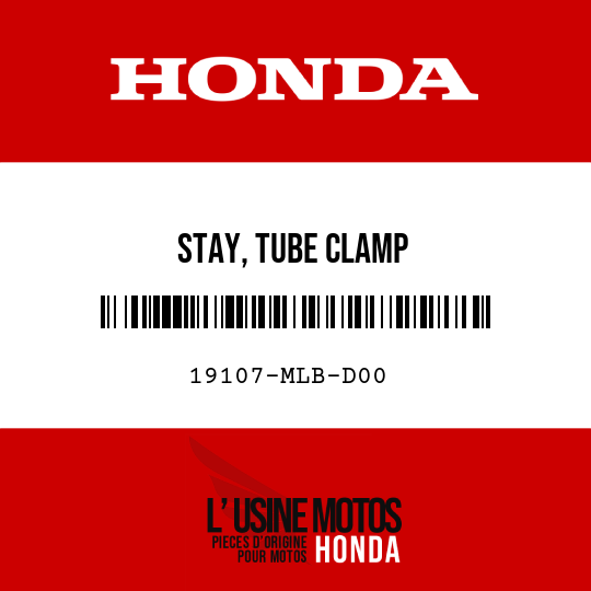 image de 19107-MLB-D00 STAY, TUBE CLAMP