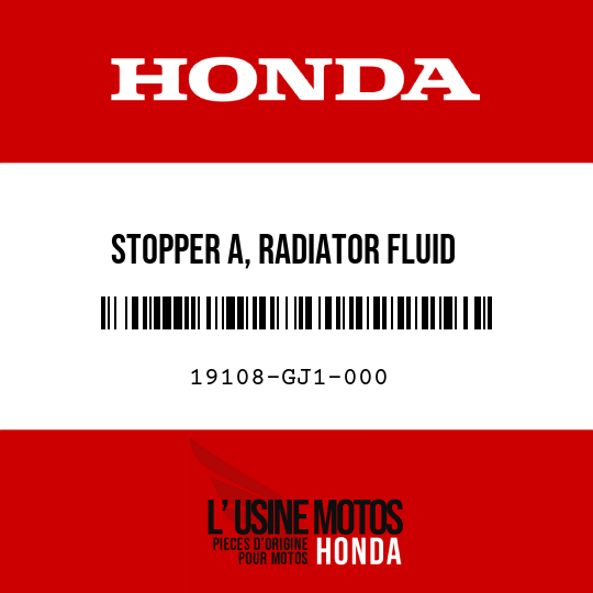 image de 19108-GJ1-000 STOPPER A, RADIATOR FLUID