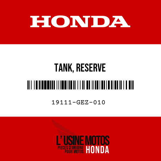 image de 19111-GEZ-010 TANK, RESERVE