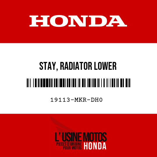 image de 19113-MKR-DH0 STAY, RADIATOR LOWER
