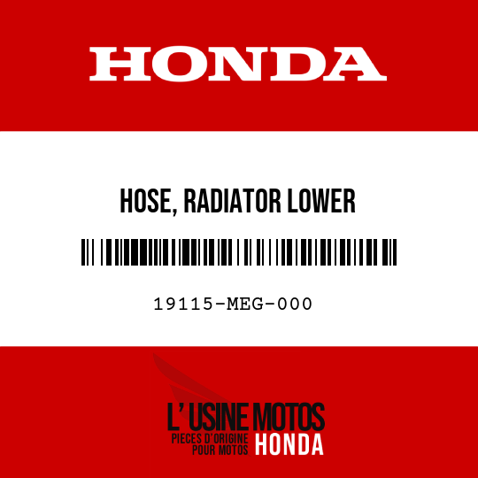 image de 19115-MEG-000 HOSE, RADIATOR LOWER