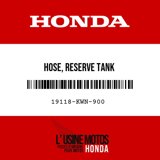 image de 19118-KWN-900 HOSE, RESERVE TANK