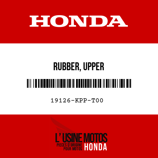 image de 19126-KPP-T00 RUBBER, UPPER
