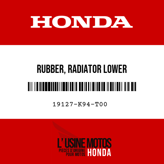 image de 19127-K94-T00 RUBBER, RADIATOR LOWER
