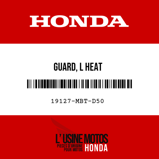 image de 19127-MBT-D50 GUARD, L HEAT