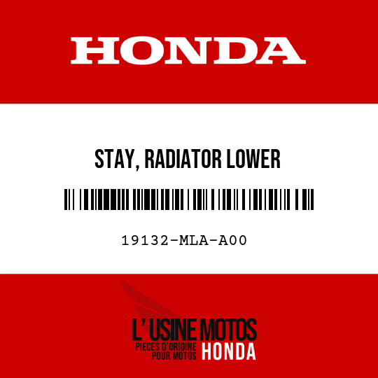 image de 19132-MLA-A00 STAY, RADIATOR LOWER