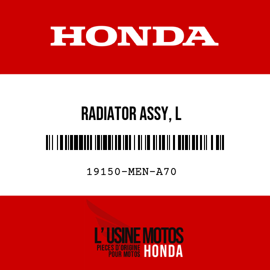image de 19150-MEN-A70 RADIATOR ASSY, L