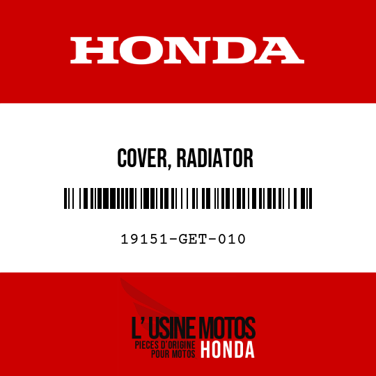 image de 19151-GET-010 COVER, RADIATOR