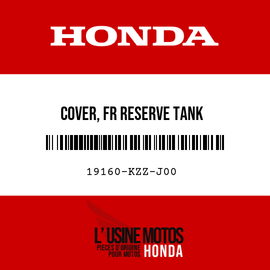 image de 19160-KZZ-J00 COVER, FR RESERVE TANK