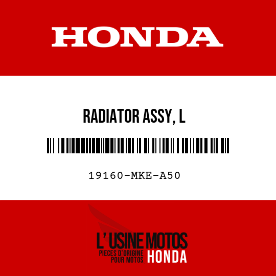 image de 19160-MKE-A50 RADIATOR ASSY, L