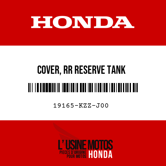 image de 19165-KZZ-J00 COVER, RR RESERVE TANK