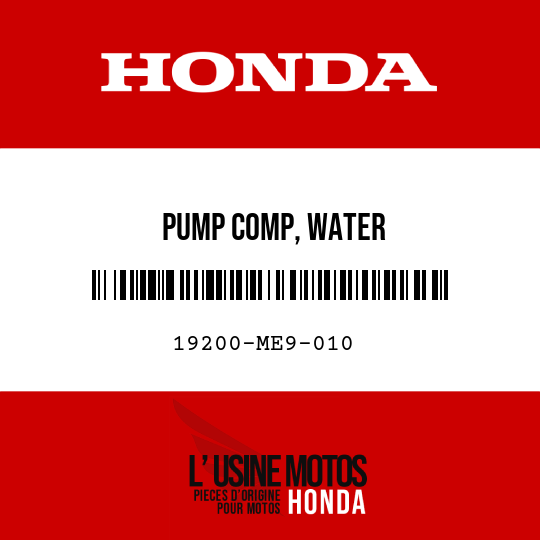 image de 19200-ME9-010 PUMP COMP, WATER