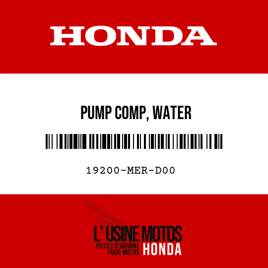 image de 19200-MER-D00 PUMP COMP, WATER