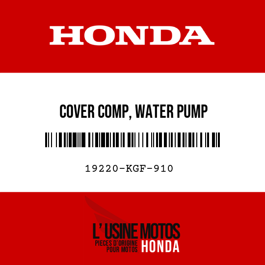 image de 19220-KGF-910 COVER COMP, WATER PUMP
