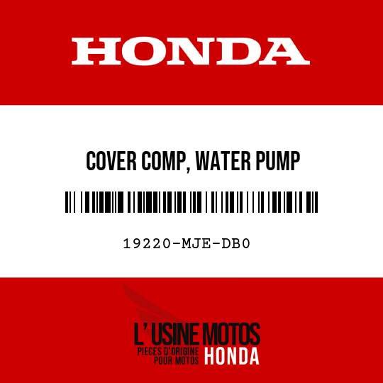 image de 19220-MJE-DB0 COVER COMP, WATER PUMP