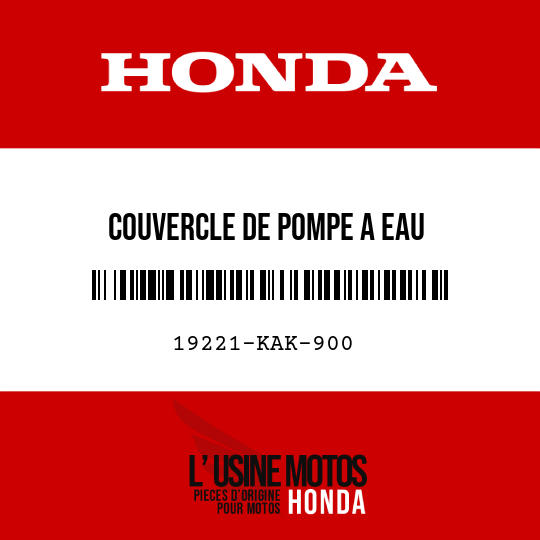 image de 19221-KAK-900 COUVERCLE DE POMPE A EAU