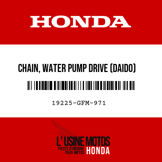 image de 19225-GFM-971 CHAIN, WATER PUMP DRIVE (DAIDO) (DID25) (40L)