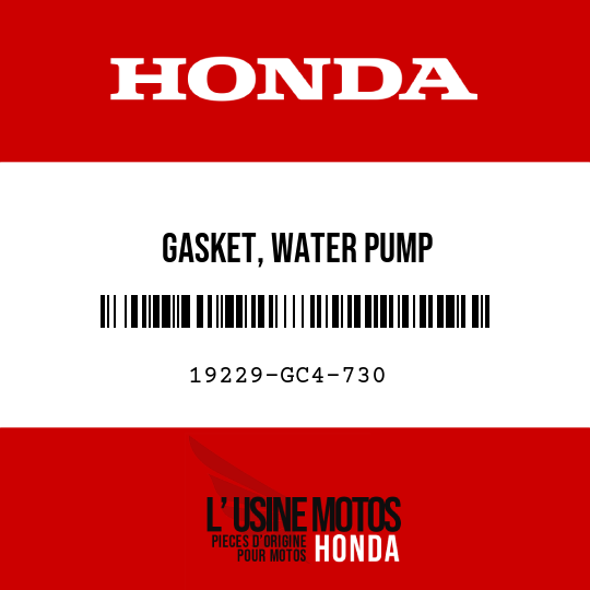 image de 19229-GC4-730 GASKET, WATER PUMP