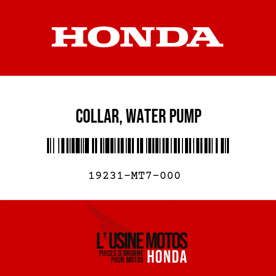 image de 19231-MT7-000 COLLAR, WATER PUMP